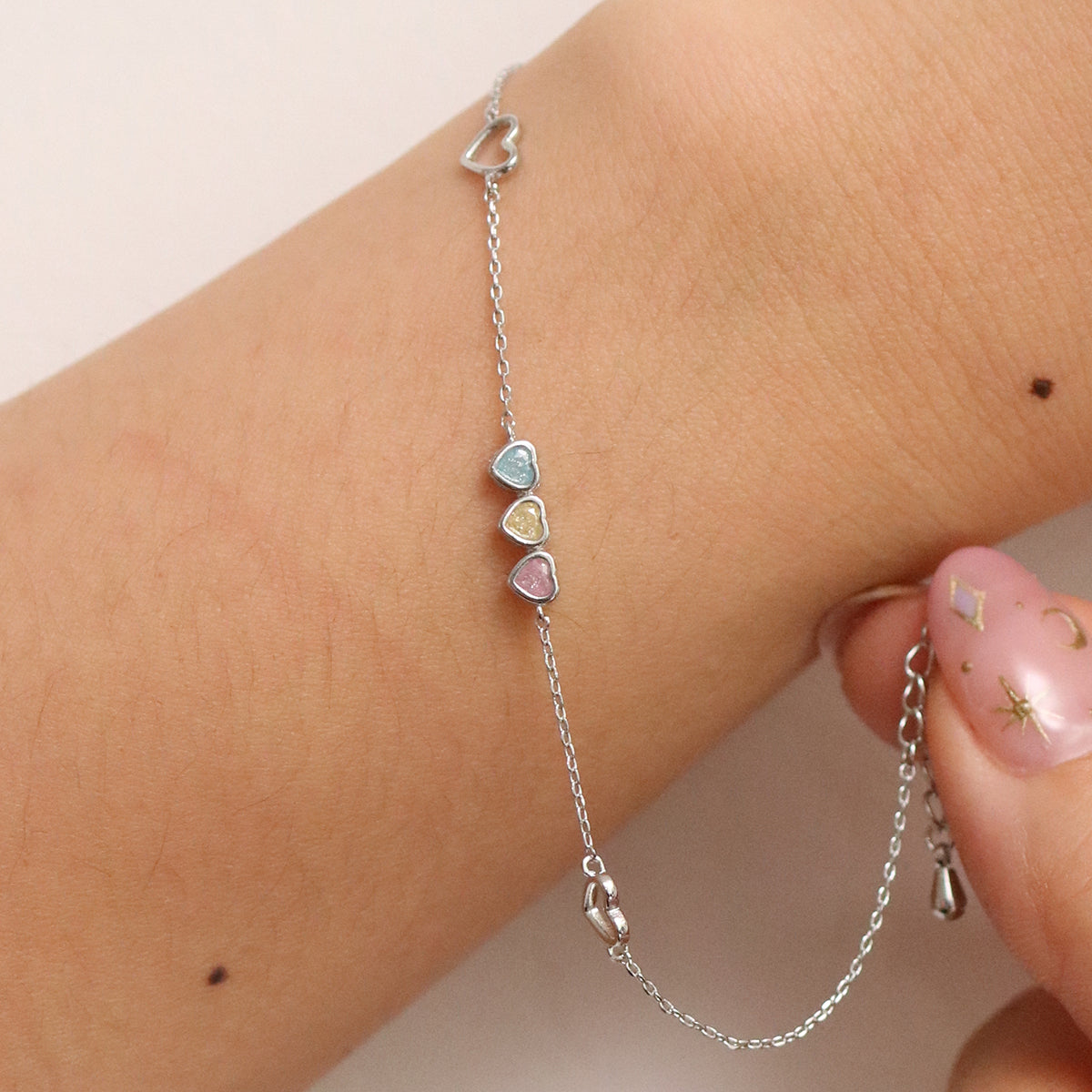 Triple heart bracelet-3