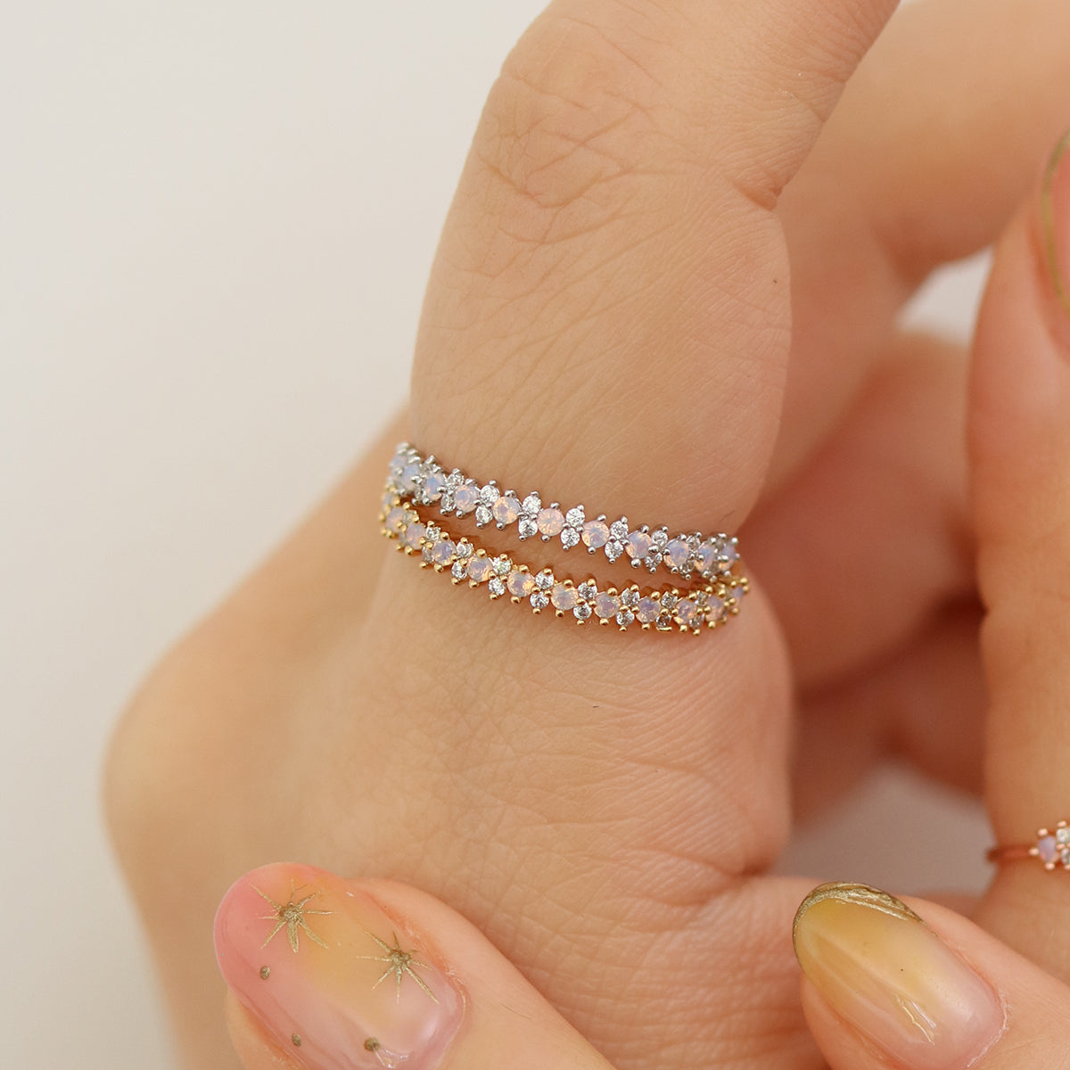 Moonstone cubic ring-3