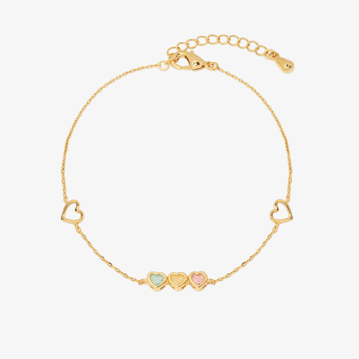 Triple heart bracelet-0